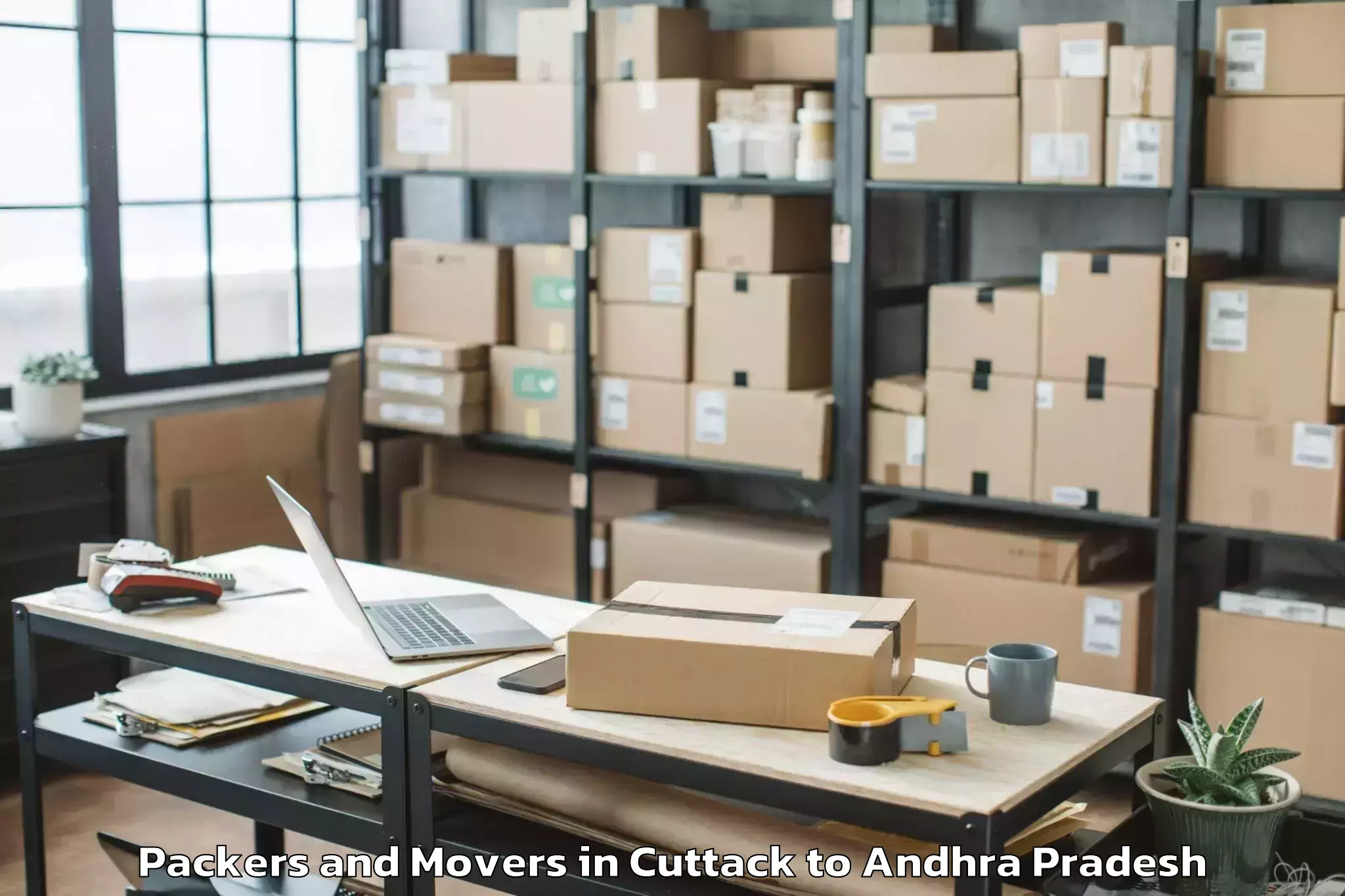 Trusted Cuttack to Peddapappuru Packers And Movers